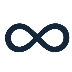 A infinity loop icon to represent the DevSecOps process.