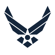 The Air Force logo.